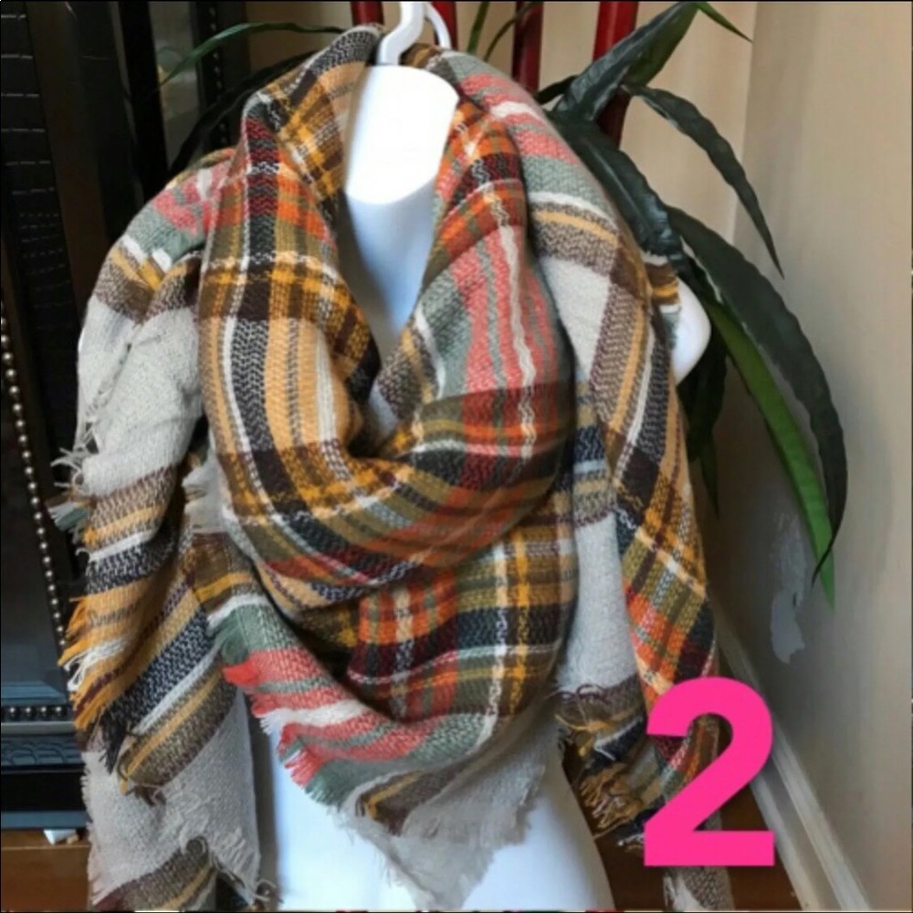 New Yellow Oversized Blanket Scarf